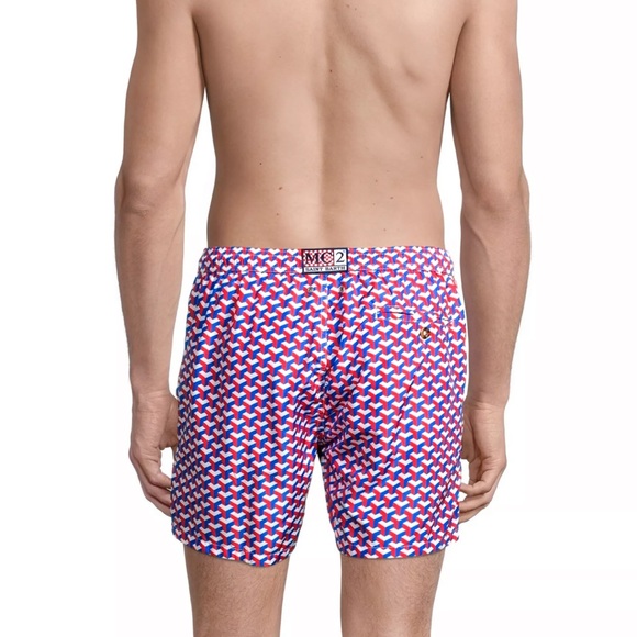 MC2 Saint Barth Ultralight Printed 70s Swim Shorts - Picture 2 of 5